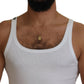 Dolce & Gabbana Elegant White Sleeveless Tank T-Shirt