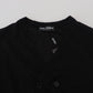 Dolce & Gabbana Elegant Black Cashmere Cardigan Sweater