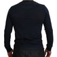 Dolce & Gabbana Elegant Cotton-Silk Blend Blue Pullover