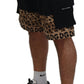 Dolce & Gabbana Chic Leopard Print Casual Shorts