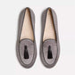 Charles Philip Elegant Textured Gray Slip-On Loafers