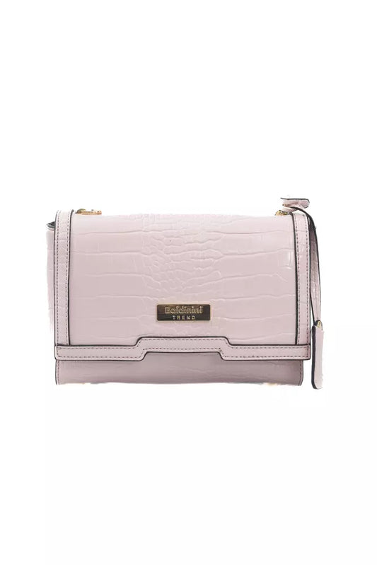 Baldinini Trend Pink Polyurethane Women Crossbody Bag