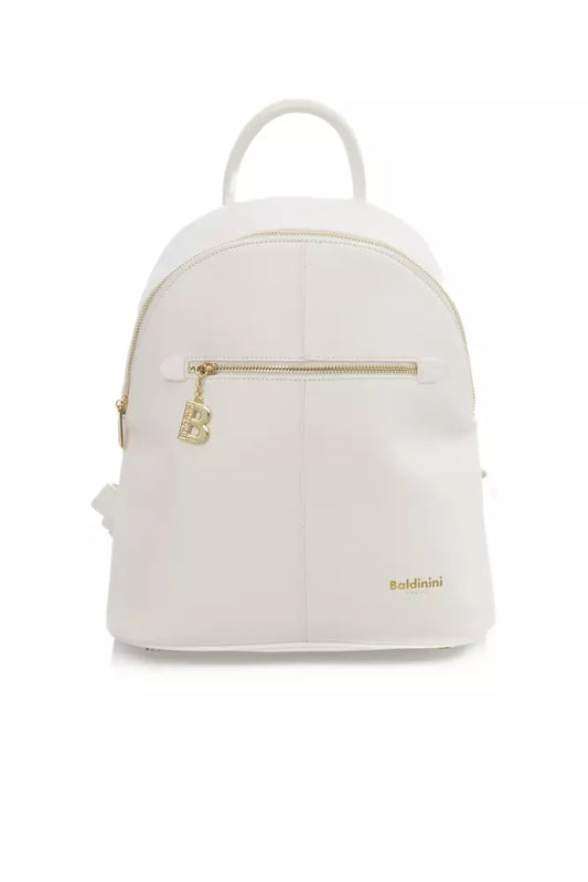 Baldinini Trend White Polyethylene Women Backpack