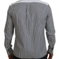 Dolce & Gabbana Classic Black and White Striped Button-Down Shirt