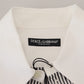 Dolce & Gabbana Classic Black and White Striped Button-Down Shirt