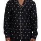 Dolce & Gabbana Exclusive Silk Pajama Top with Classic Print