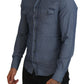 Dolce & Gabbana Elegant Casual Blue Cotton Shirt