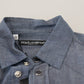 Dolce & Gabbana Elegant Casual Blue Cotton Shirt