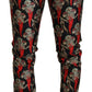 Dolce & Gabbana Multicolor Silk Blend Skinny Pants