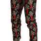 Dolce & Gabbana Multicolor Silk Blend Skinny Pants