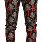 Dolce & Gabbana Multicolor Silk Blend Skinny Pants