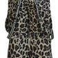 Dolce & Gabbana Multicolor Leopard Print Snow Pants