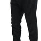 Dolce & Gabbana Elegant Striped Chino Dress Pants