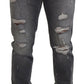 Dolce & Gabbana Elegant Gray Skinny Denim Jeans