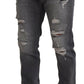 Dolce & Gabbana Elegant Gray Skinny Denim Jeans