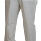 Dolce & Gabbana Elegant White Cotton Chino Dress Pants