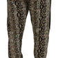 Dolce & Gabbana Elegant Beige Logo Jogger Pants