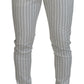 Dolce & Gabbana Elegant Striped Chino Pants for the Modern Man