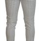 Dolce & Gabbana Elegant Striped Chino Pants for the Modern Man