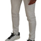 Dolce & Gabbana Elegant Striped Chino Pants for the Modern Man