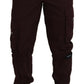 Dolce & Gabbana Elegant Burgundy Cotton Jogger Pants