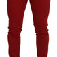 Dolce & Gabbana Elegant Skinny Red Denim Jeans