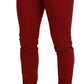 Dolce & Gabbana Elegant Skinny Red Denim Jeans