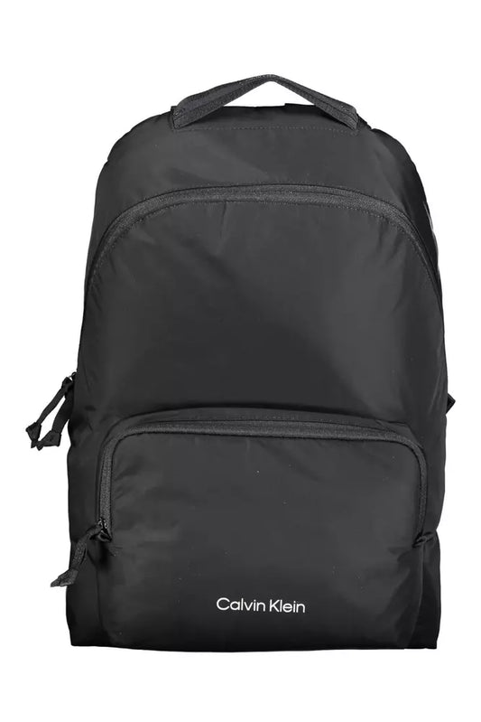 Calvin Klein Black Polyester Men Backpack