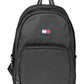 Tommy Hilfiger Black Polyester Men Backpack