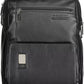 Piquadro Black Leather Men Backpack