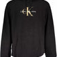 Calvin Klein Sleek Black Cotton-Blend Hooded Sweatshirt