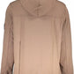 Calvin Klein Elegant Long-Sleeved Hooded Sweatshirt in Brown