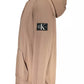 Calvin Klein Elegant Long-Sleeved Hooded Sweatshirt in Brown