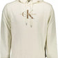 Calvin Klein Elegant White Hooded Sweater