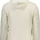 Calvin Klein Elegant White Hooded Sweater