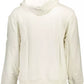 Calvin Klein Elegant White Cotton Hooded Sweatshirt