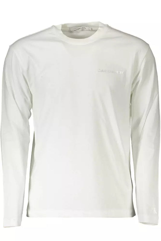 Calvin Klein White Cotton Men T-Shirt