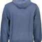 Calvin Klein Chic Blue Hooded Sweatshirt with Logo Print