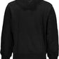 Calvin Klein Sleek Black Hooded Sweatshirt with Print