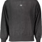 Calvin Klein Sleek Black Cotton Sweatshirt with Iconic Logo