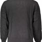 Calvin Klein Sleek Black Cotton Sweatshirt with Iconic Logo