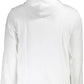 Calvin Klein Elegant White Hooded Sweater with Print