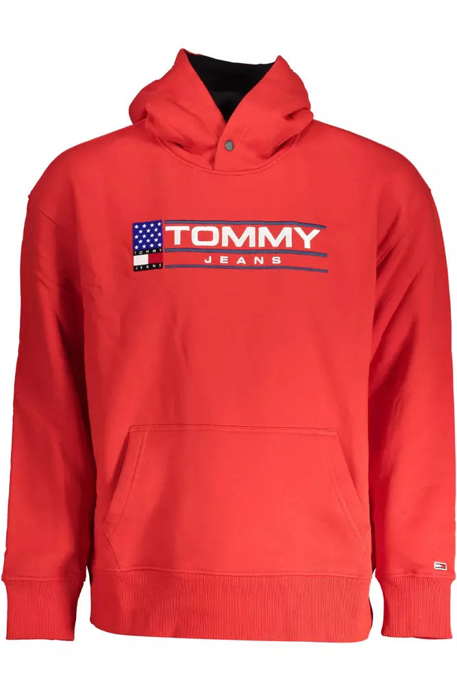 Tommy Hilfiger Posh Pink Hooded Sweatshirt with Embroidered Logo