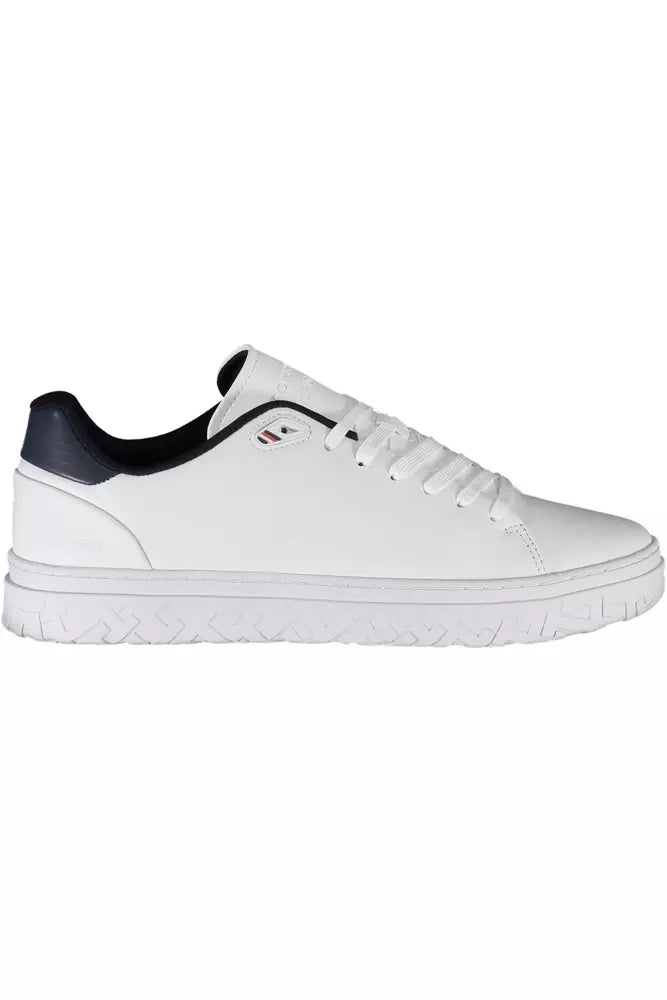 Tommy Hilfiger White Polyester Men Sneaker