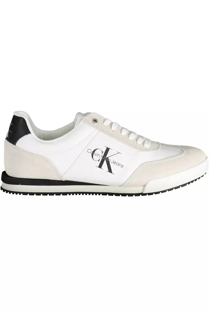 Calvin Klein White Polyester Men Sneaker