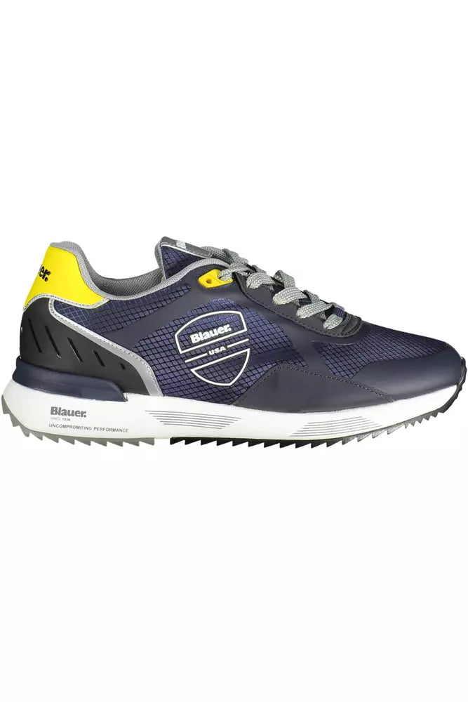 Blauer Blue Leather Men Sneaker