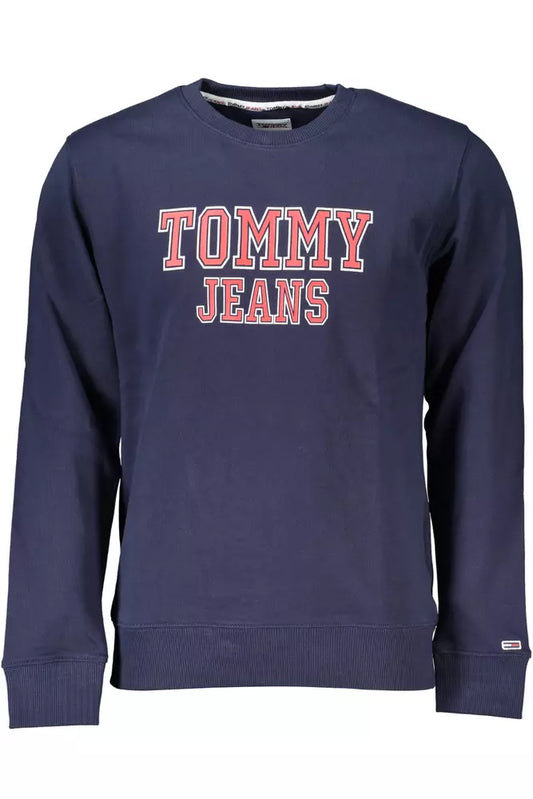 Tommy Hilfiger Cozy Blue Cotton Crewneck Sweater