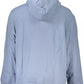 Calvin Klein Light Blue Cotton Hooded Sweatshirt