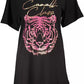 Cavalli Class Elegant Round Neckline Printed Tee