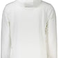 Cavalli Class Elegant White Hooded Sweatshirt